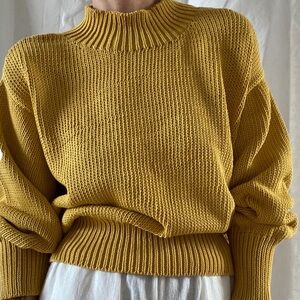 EUC jaggery London parsley sweater golden honey